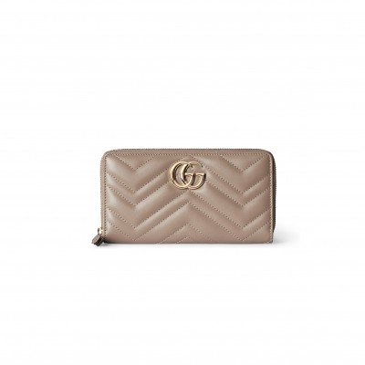 GUCCI GG MARMONT ZIP AROUND WALLET 443123 (19*10.5*2cm)